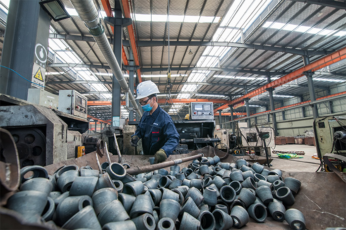 萧县网架配件-锥头加工车间